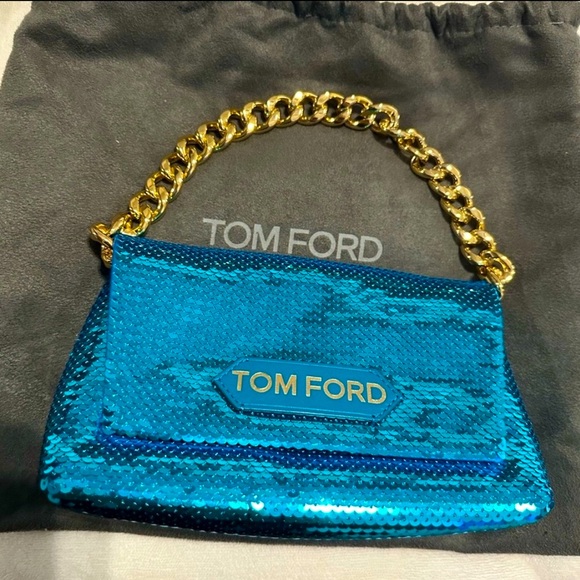 Authentic Tom Ford Sequin mini chain handbag - Picture 1 of 4